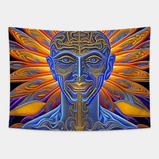 Transcendental Shift (6) - Trippy Psychedelic Art Tapestry