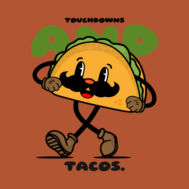 Touchdowns and tacos american football by easecraft