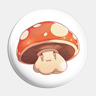 Cute Orange Mushroom Pin