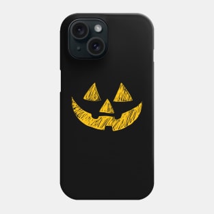 Orange Jack o Lantern Phone Case