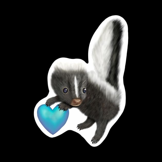 Cute Baby Skunk for Skunk Lovers by Mochi Merch