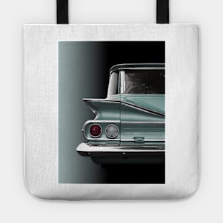 US American classic car 1960 park wood Tote