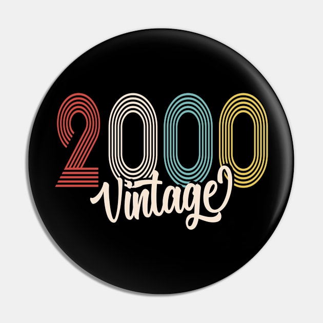 vintage 2000 made in 2000 20th birthday Pin by BeDesignerWorld