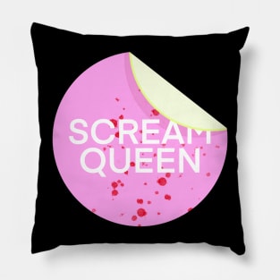 Scream Queen Sticker VHS Pillow