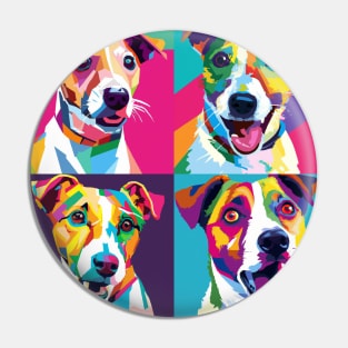 Jack Russell Terrier Pop Art - Dog Lover Gifts Pin