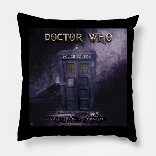 Doctor Who Megadeth Pillow by CrawfordFlemingDesigns
