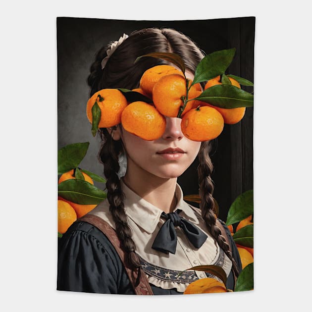 ORANGE MOOD Tapestry by OlgaKlim