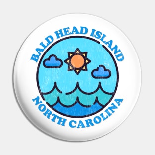 Bald Head Island, NC Summertime Vacationing Ocean Skyline Pin