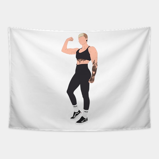 Rhea Ripley Tapestry by cinefille