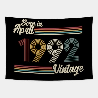 Vintage Born In April 1992 Tapestry