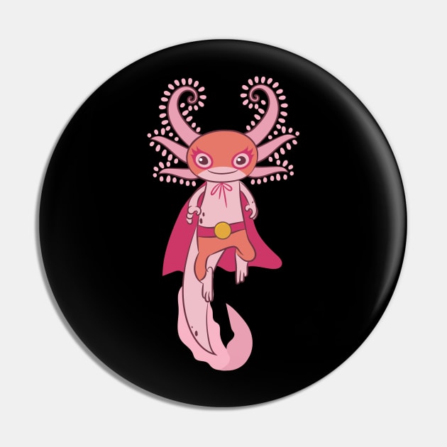 Lucha Libre Axolotl Pin by ChapDemo