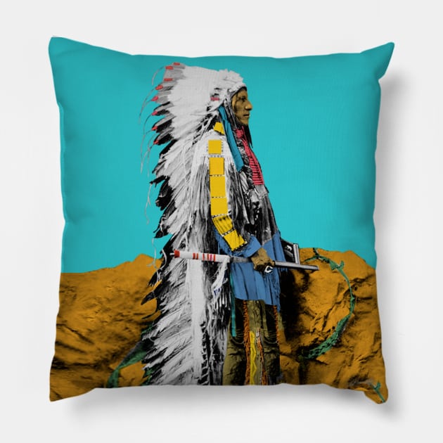 Native American Oglala Lakota Sioux Pillow by icarusismartdesigns