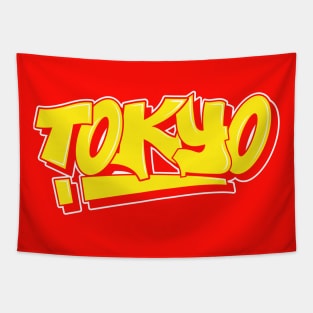 Tokyo Graffiti Art Tapestry