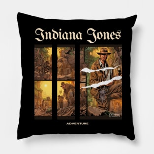 Indiana Jones victor illustration designe Pillow