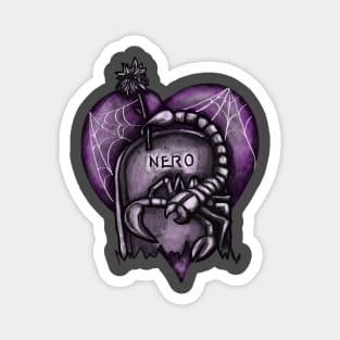 Wednesday Addams Inspired Nero Tribute Magnet