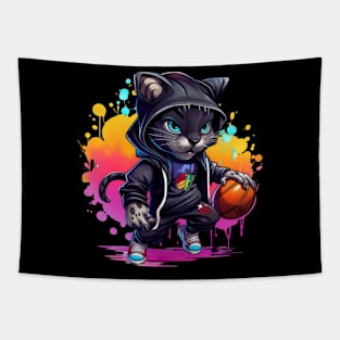 Chibi Panther Street Baller Tapestry