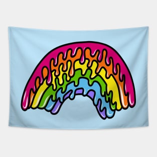 Dripping Colorful Rainbow Cartoon, made by EndlessEmporium Tapestry