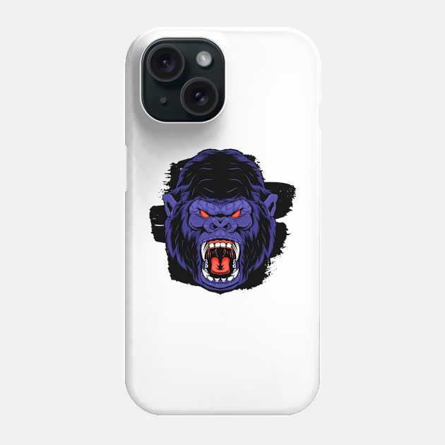 Gorilla design Phone Case by Pearsville