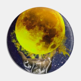 Red moon Pin