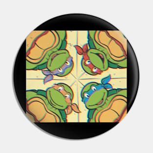 Graphic Vintage Movie Turtle Power Mens Womens Pin