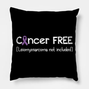 Cancer FREE- Leiomyosarcoma Cancer Gifts Leiomyosarcoma Cancer Awareness Pillow