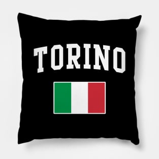 Torino Italy Italia Italian Italiano Flag Pillow