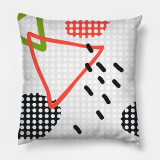 Modern hand draw colorful abstract seamless pattern Pillow