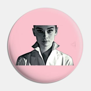 Old School Cool - Audrey Hepburn Pin