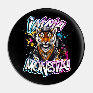 Imma Monsta! TIGER | Blacktee | by Asarteon Pin