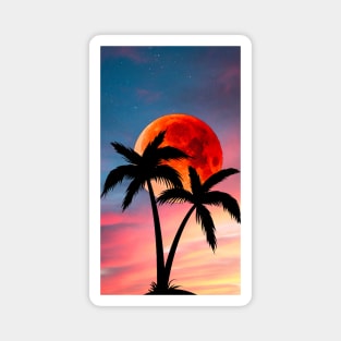 Sunset Palm Trees Magnet