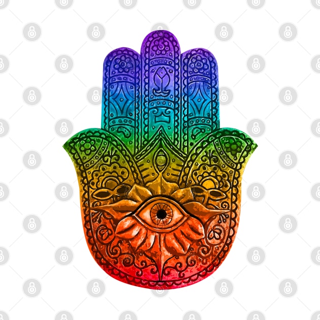 Hamsa Evil Eye by Robbgoblin