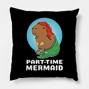 Part-time Mermaid Capybara Costume Pillow