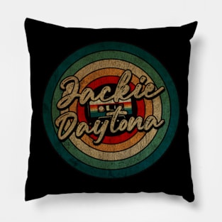 jackie daytona - Vintage Circle kaset Pillow