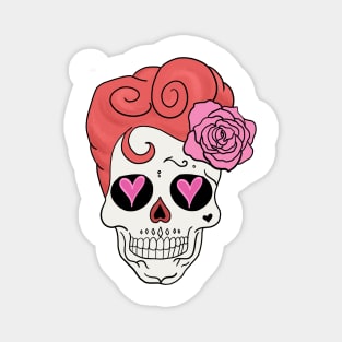 Mexican Skull Dia de los muertos Day of the dead Magnet