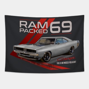 Dodge Ram Packed Charger Tapestry