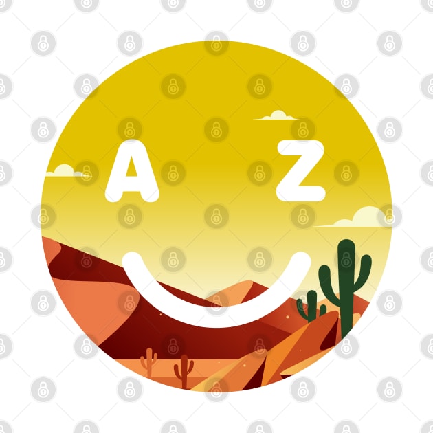 Arizona Desert Smiley Face by goodwordsco