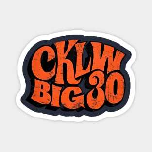 vintage CKLW 90s FM Radio Magnet