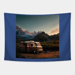 Van Life Camper RV Outdoors in Nature Tapestry