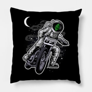 Astronaut Motorbike Ethereum Classic Crypto ETH Coin To The Moon Crypto Token Cryptocurrency Wallet Birthday Gift For Men Women Kids Pillow