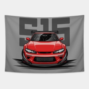 Silvia S15 Face (Candy Red) Tapestry