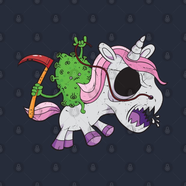 Grim with Unicorn by Scaryzz