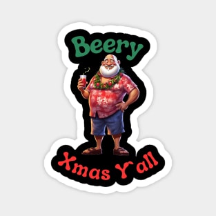 Santa Claus Christmas in July Magnet