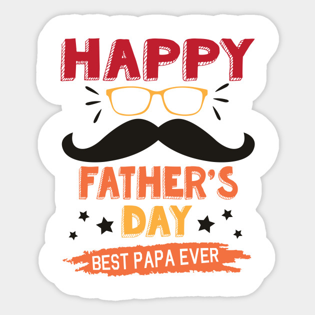 Download Cool Bearded Man Face Happy Father's Day Best Papa Ever ...