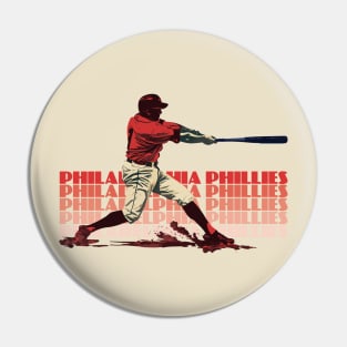 Retro Philadelphia Phillies Slugger Pin