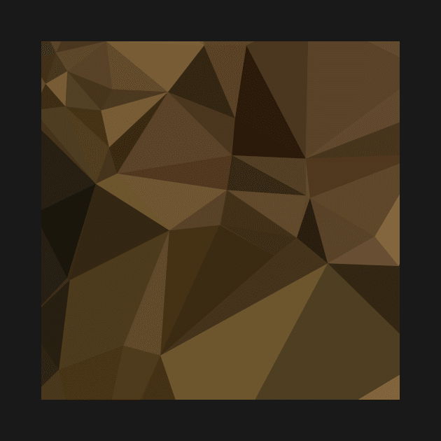 Caput Mortuum Brown Abstract Low Polygon Background by retrovectors