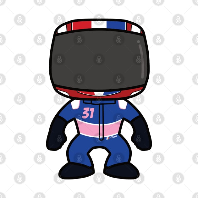 Esteban Ocon Custom Bobblehead - 2022 Season by GreazyL