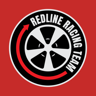 Redline Racing Team Wheel (Alt - Red) T-Shirt