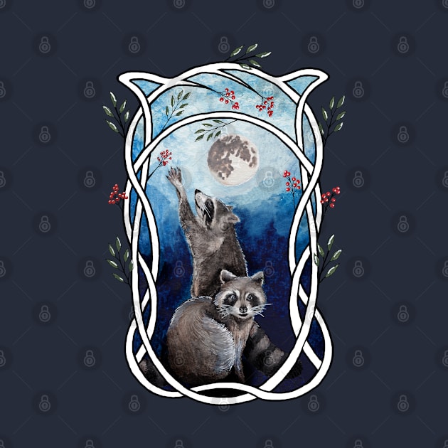 Nouveau Raccoons by Heather Dorsch Creations