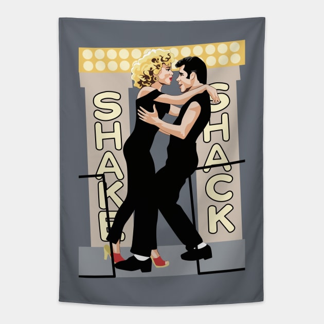 GREASE Shake Shack Tapestry by Tiro1Linea