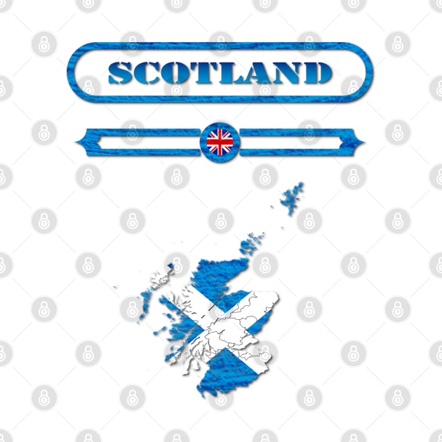 SCOTLAND, UNITED KINGDOM, MAP OF SCOTLAND. SAMER BRASIL by Samer Brasil